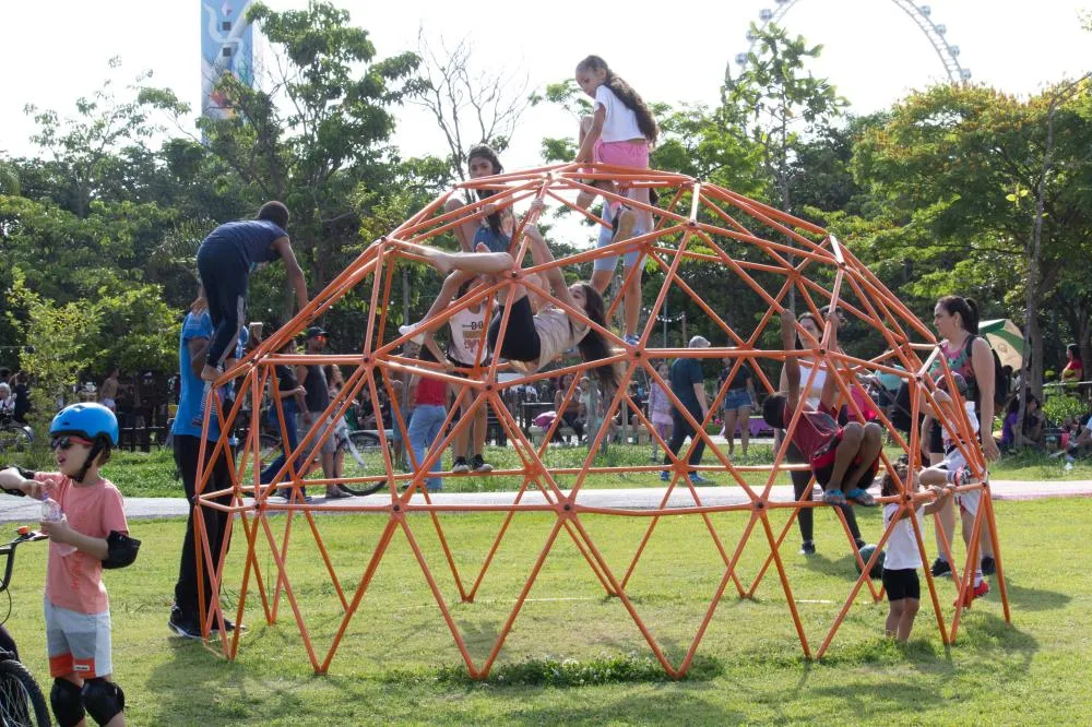 Família no Parque no parque Villa-Lobos Leandro Gimenez