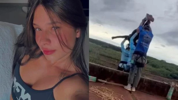 Jovem morre após ser lançada sem corda em salto radical; instrutores presos dizem não saber explicar falha