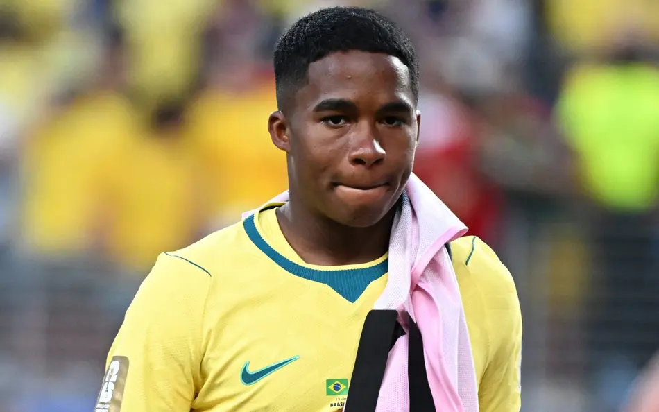 Endrick no empate da Seleção Brasileira contra Marrocos (Foto: Alexandre Brum/Agencia Enquadrar/Folhapress)